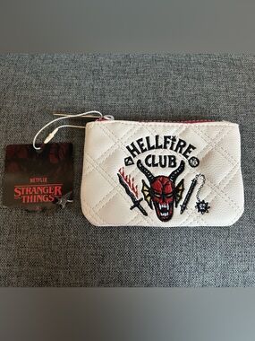 Netflix Stranger Things Hellfire Club Quilted Zip Pouch